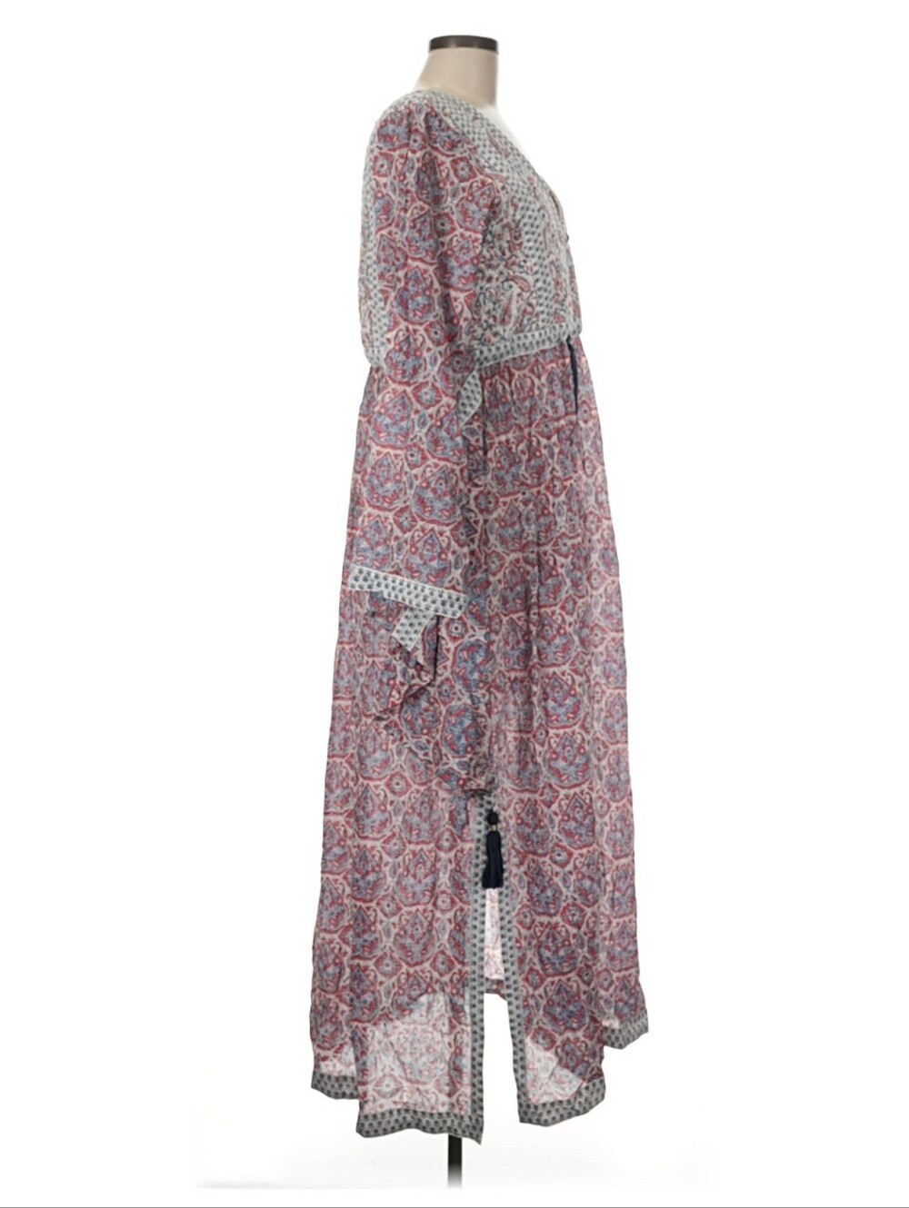Stunning Buggy NYC Boho Paisley Print Long Sleeve Dress NWT!! - Picture 4 of 7